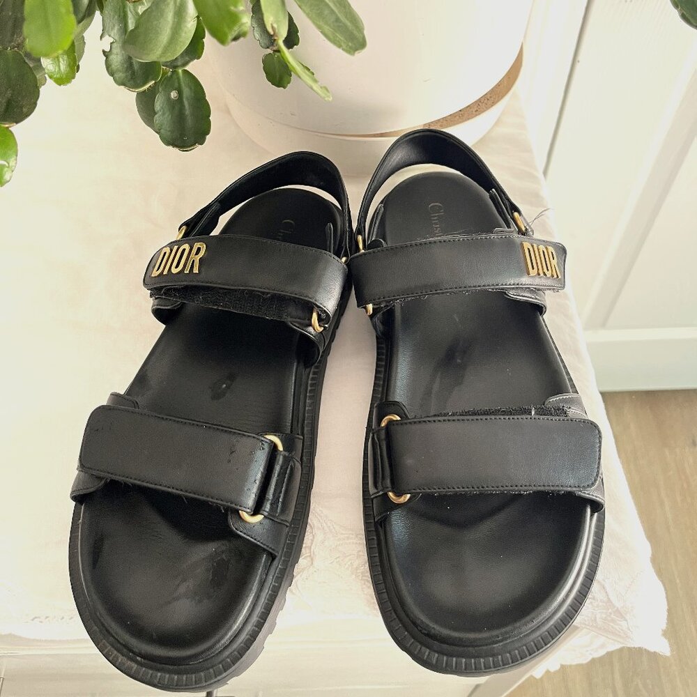Dior Black Sandals 8.5